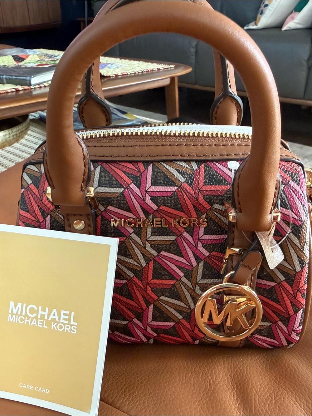 Michael Kors Bedford Legacy XS Duffel with Gold Hardware